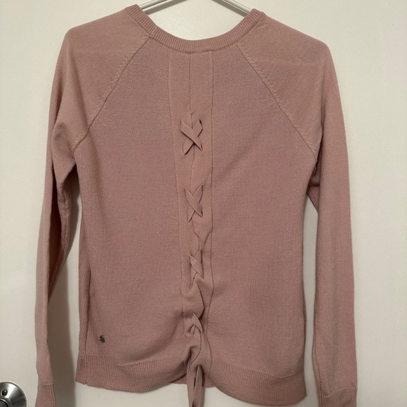 Lululemon Tied To You Sweater in Misty Pink - Picture 5 of 9